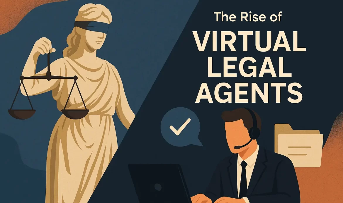 The Rise of Virtual Legal Agents' prominently displayed.